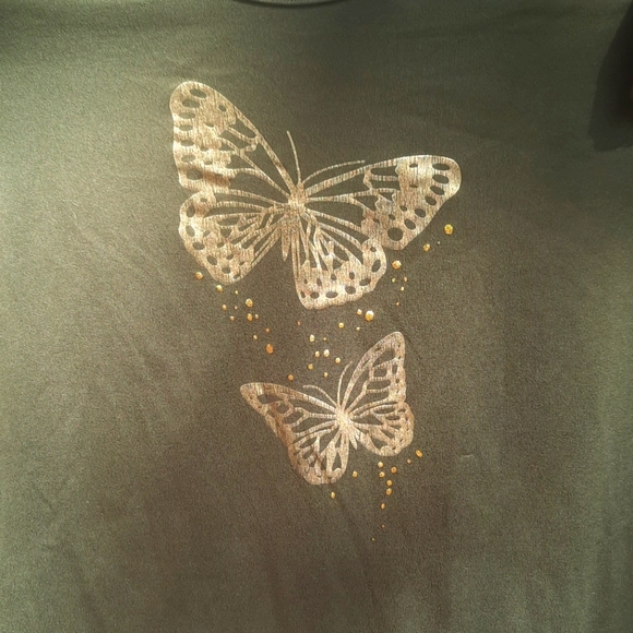 ☘️Btween Butterfly Girls Shirt 🦋 - Picture 2 of 6